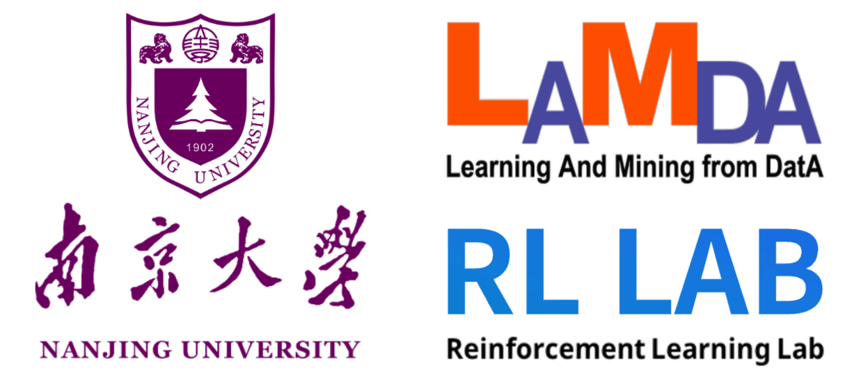 Nanjing University, LAMDA and Reinforcement Learning Lab logos